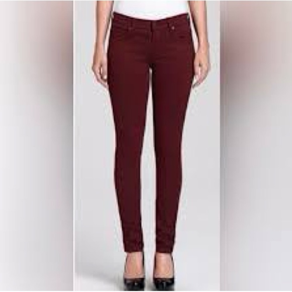 James Jeans burgundy Twiggy Denim